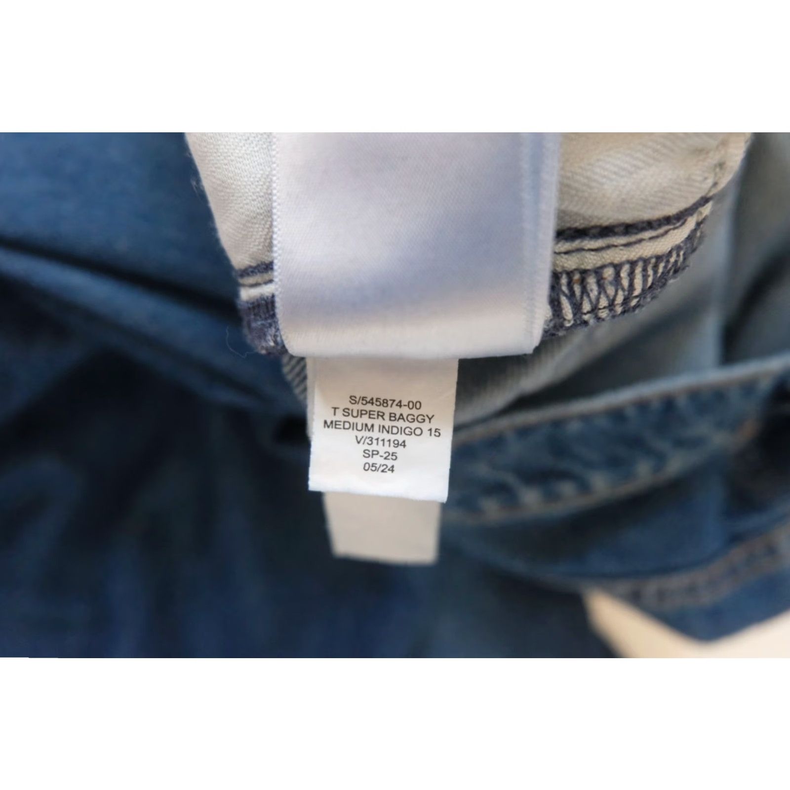 Gap VINTAGE GAP WIDE LEG SUPER BAGGY Y2K RETRO BLUE DENIM JEANS 28x31 Womens 6L Size 28" / US 6 / IT 42 - 6 Thumbnail