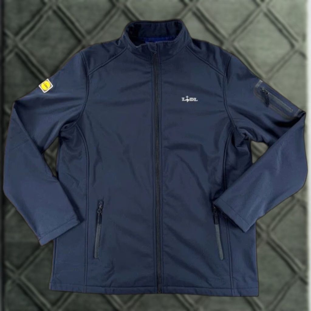 Vintage Lidl Jacket XL Navy Blue Full Zip Embroidered Logo Softshell Windbreaker Men Regular Size XL Jacket/Coat Size US XL / EU 56 / 4 - 1 Thumbnail