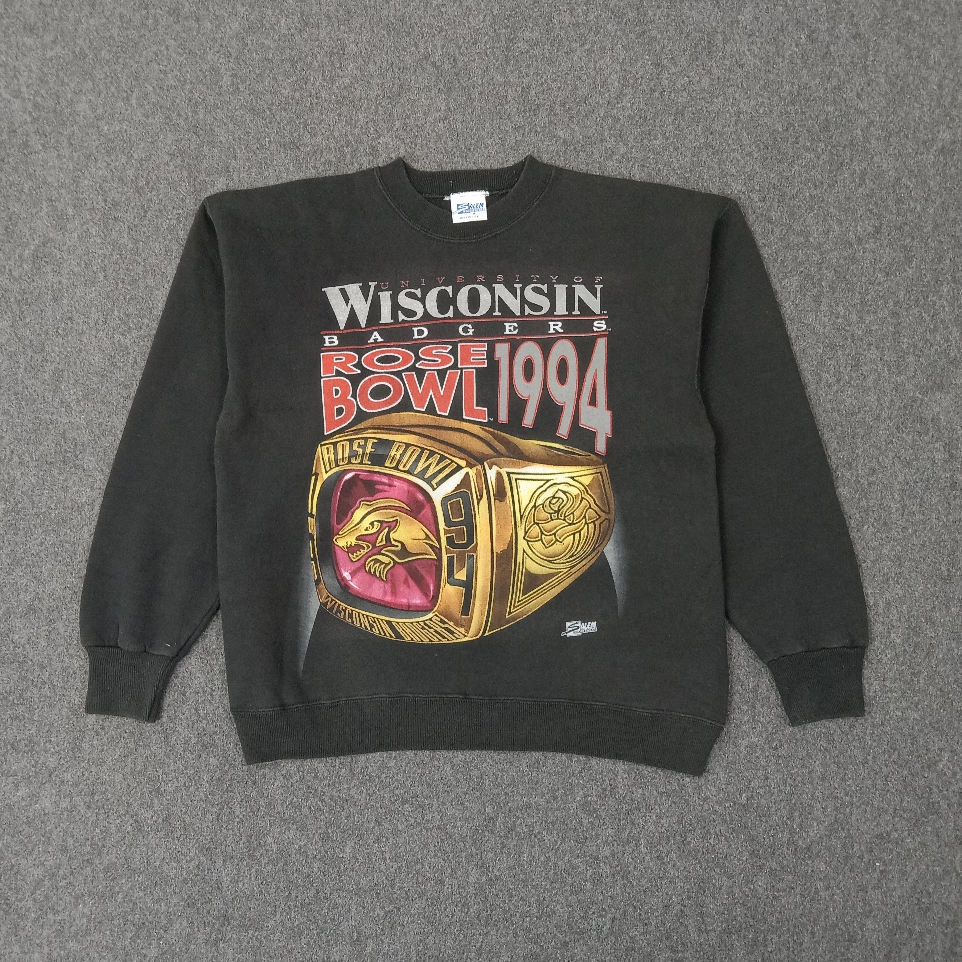 Salem Sportswear University Of Wisconsin Badgers 1994 Sweatshirt C260N12 Size US M / EU 48-50 / 2 - 1 Thumbnail