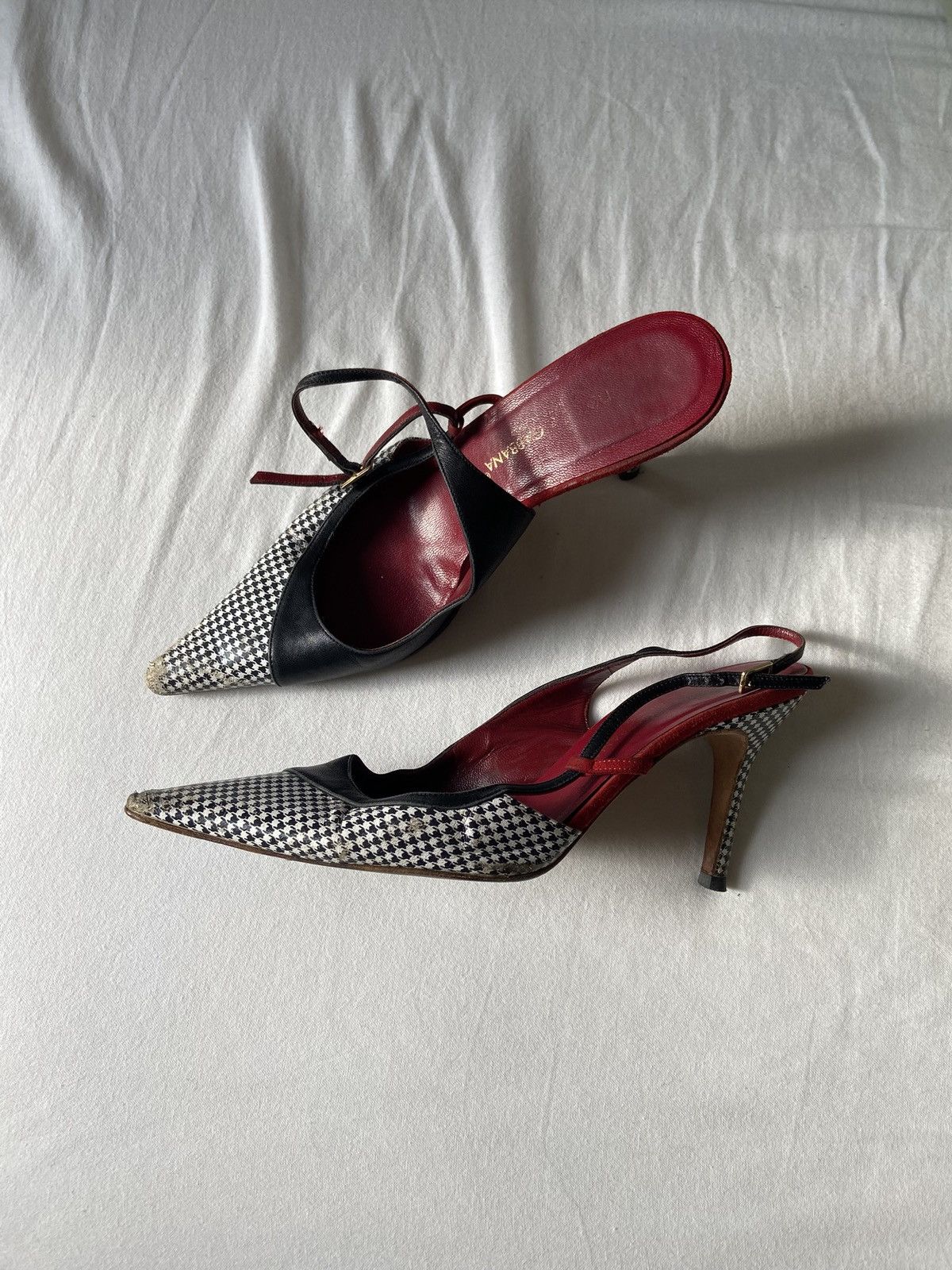 Dolce & Gabbana Dolce & Gabbana Houndstooth Heels Size US 8 / IT 38 - 2 Thumbnail