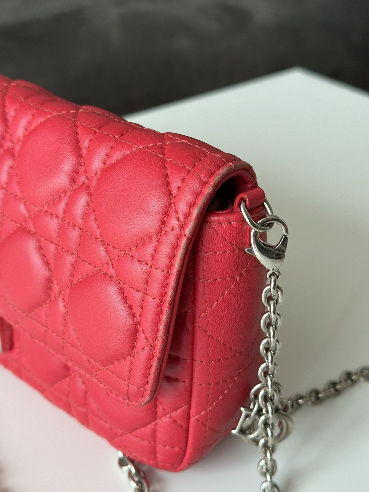 Christian Dior Monsieur DIOR Cannage Miss Dior Promenade Hot Pink Crossbody Bag Size ONE SIZE - 14 Thumbnail