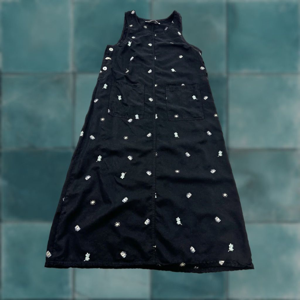 Vintage VINTAGE AKS Dress Women’s PXS Black Embroidered Maxi A-Line Sleeveless Crew Neck Summer Spring Women’s Mens? Size XS / US 0-2 / IT 36-38 - 1 Thumbnail