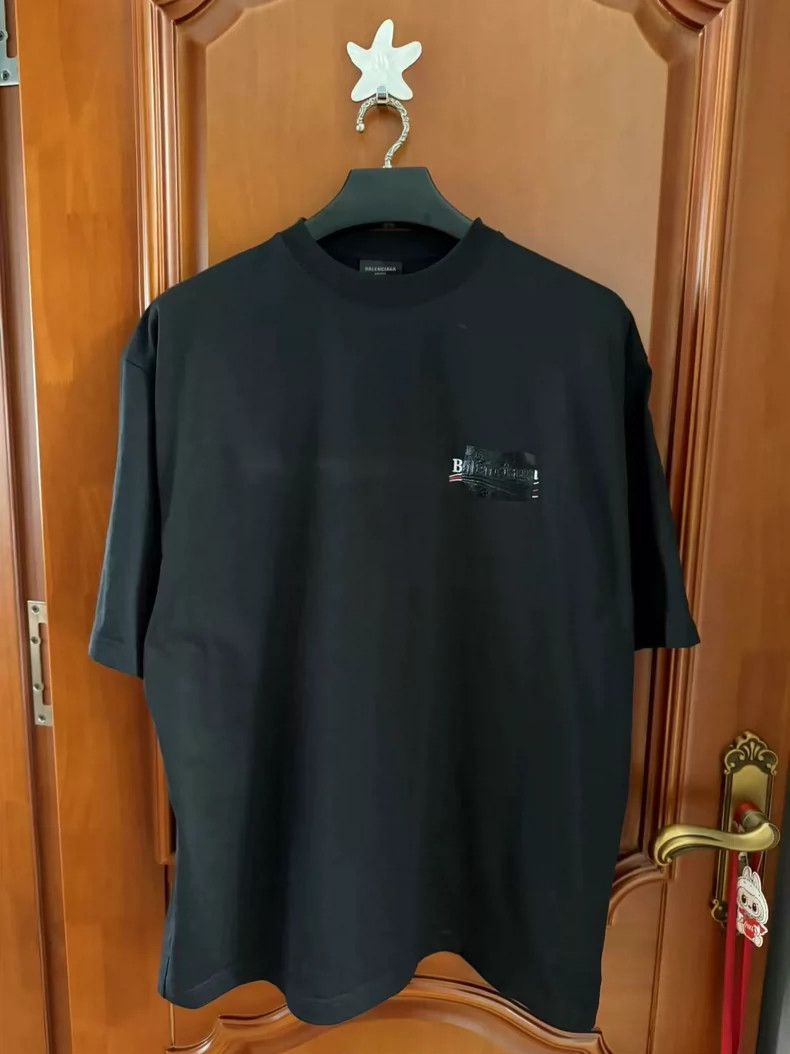 Balenciaga Balenciaga Coke Tape Short Sleeve Black L Size Size US L / EU 52-54 / 3 - 1 Thumbnail