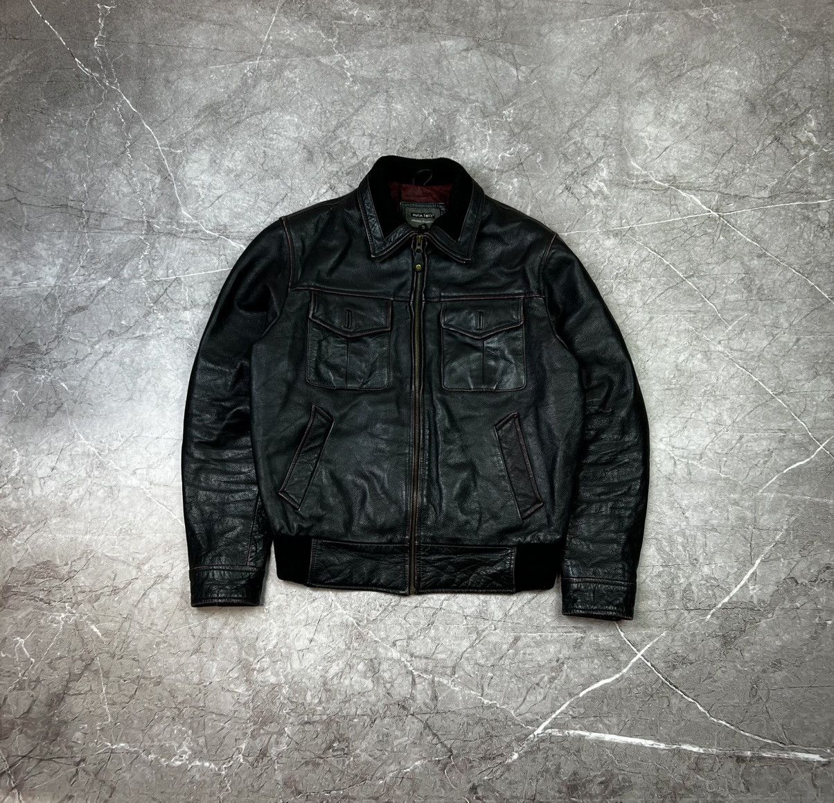Japanese Brand Vintage washed avant garde leather jacket Size US S / EU 44-46 / 1 - 2 Thumbnail
