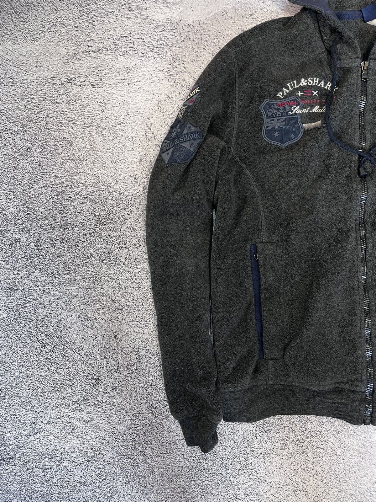 Paul & Shark Paul & Shark Yachting Fleece Hoodie L Teddy Vintage Jacket Size US L / EU 52-54 / 3 - 8 Thumbnail