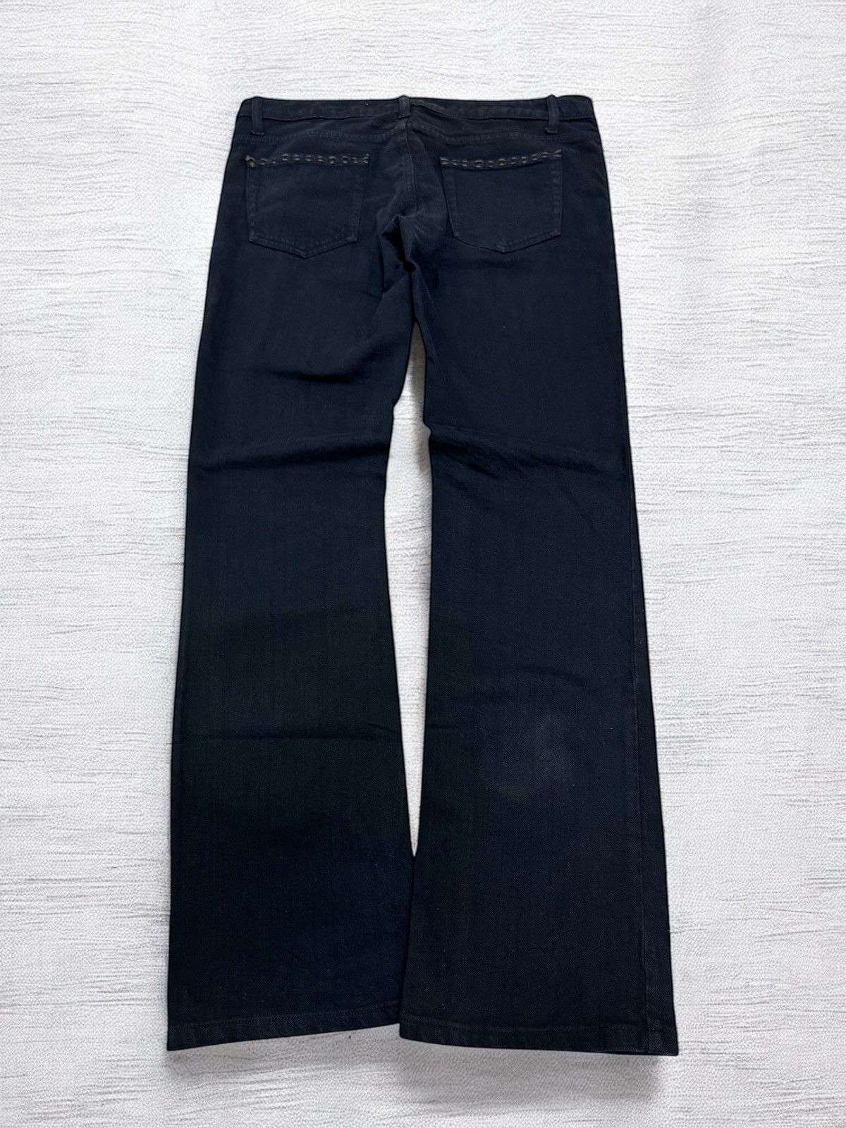 Fendi Fendi Black Denim Jeans Unisex Straight Cut Low Rise Size US 30 / EU 46 - 2 Thumbnail