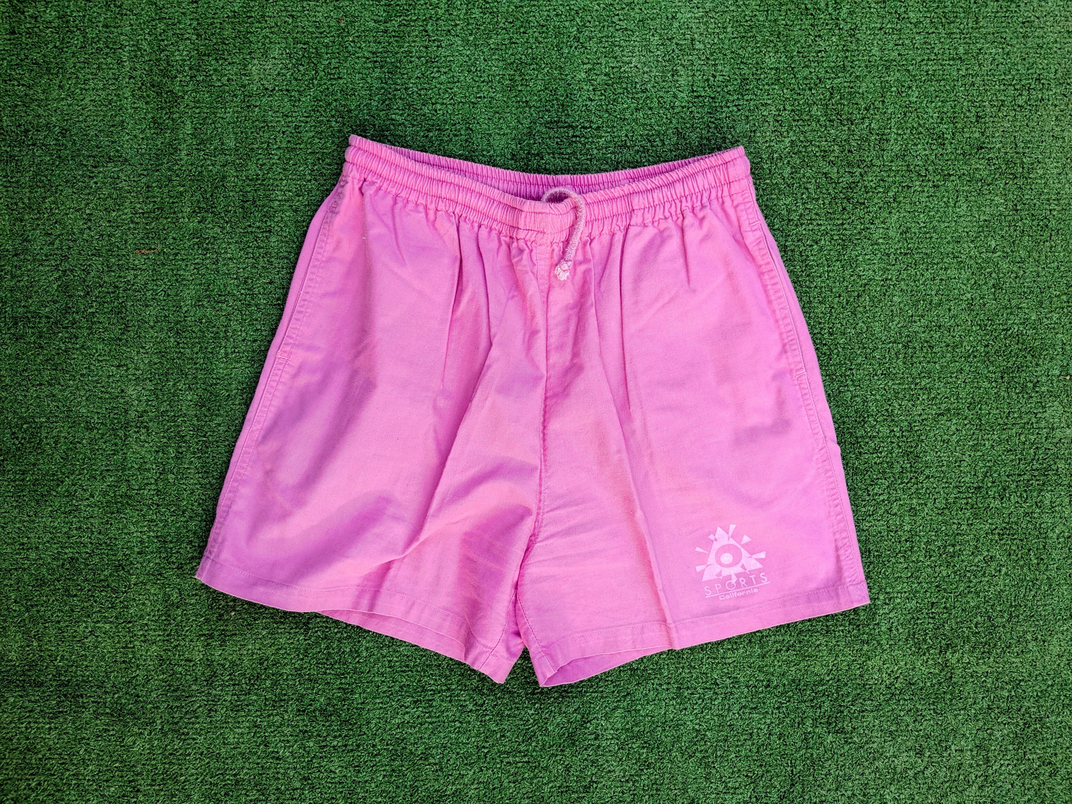 Designer Vintage California Sports Retro Drawstring Elastic Shorts Size 28" / US 6 / IT 42 - 2 Thumbnail