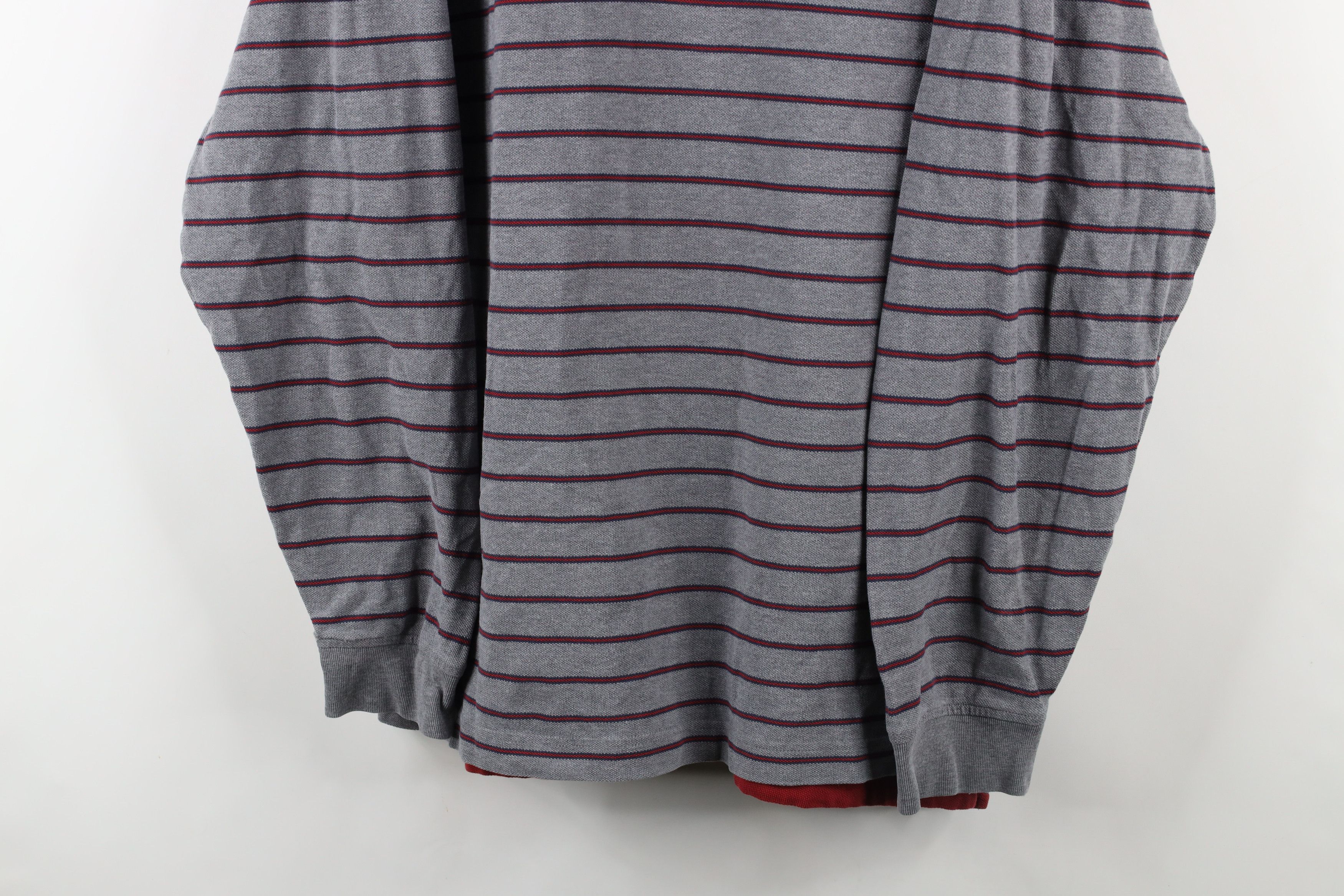 Tommy Hilfiger × Vintage Vintage 90s Tommy Hilfiger Striped Long Sleeve Rugby Polo Size US XXL / EU 58 / 5 - 3 Thumbnail