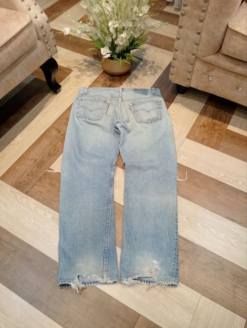 Levi's Vintage Clothing VINTAGE LEVI'S 501 BLUE DISTRESSED DENIM JEANS Size US 36 / EU 52 - 13 Thumbnail