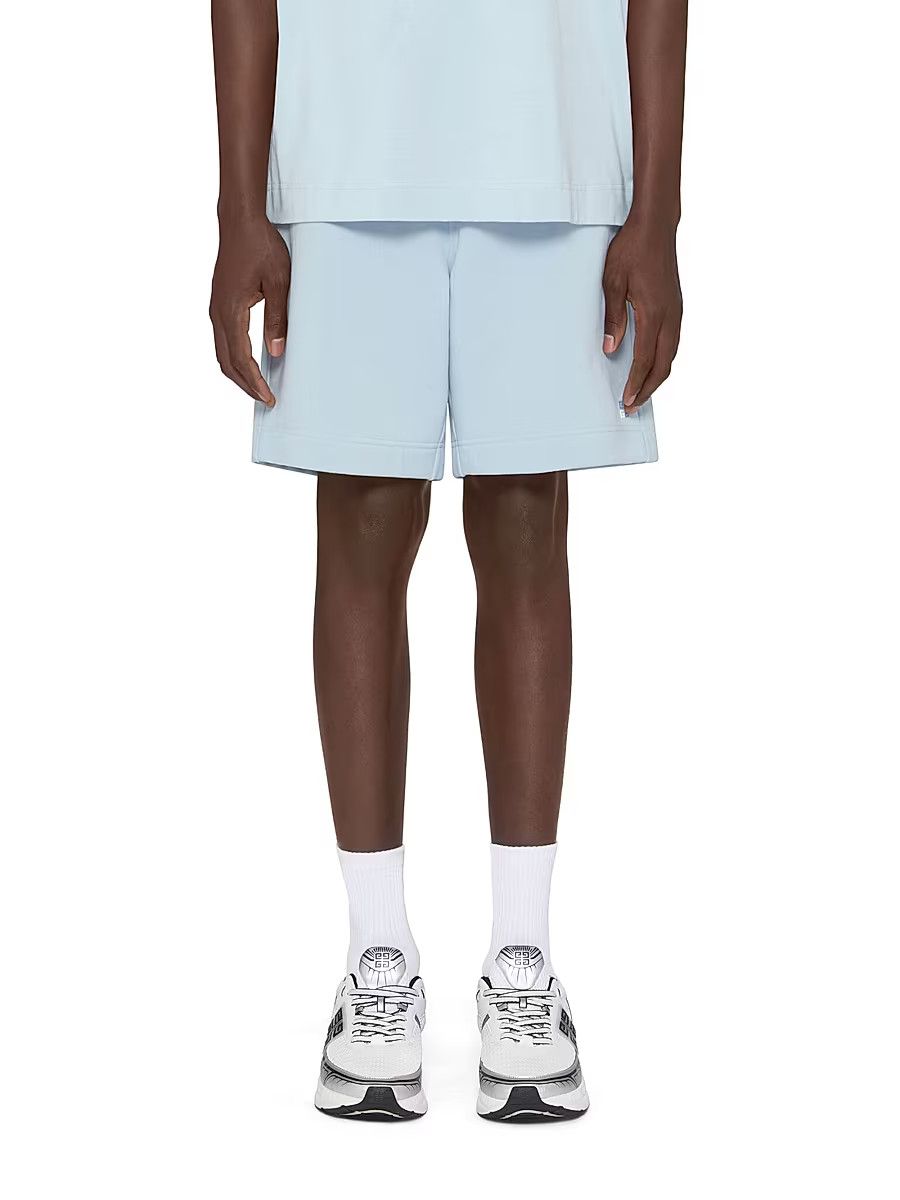 Givenchy o1mle0226 Fleece Bermuda Shorts in Blue Size US 34 / EU 50 - 4 Thumbnail