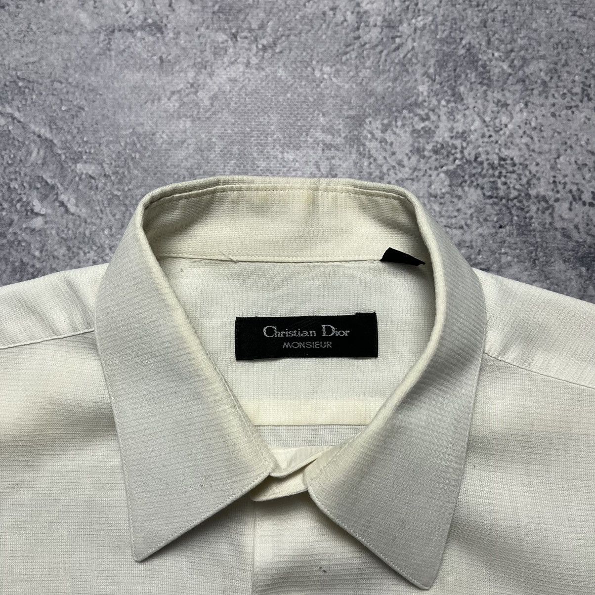 Christian Dior Monsieur Vintage Christian Dior Monsieur White Shirt Button Up Luxury Size US L / EU 52-54 / 3 - 8 Thumbnail
