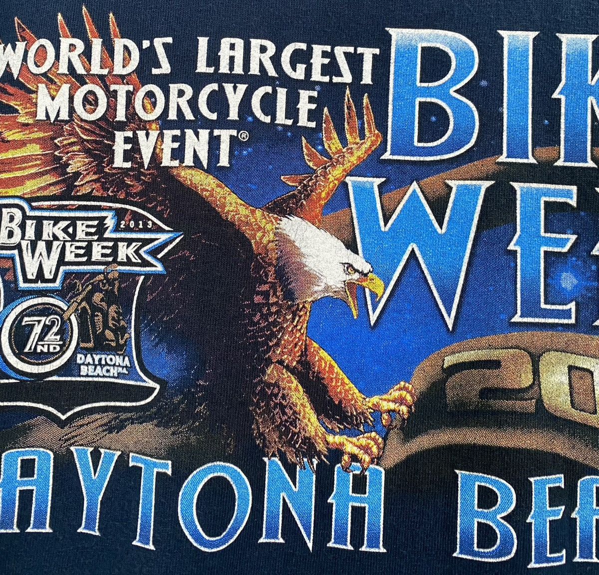 Other Daytona Beach Bike Week 2013 Double Sided T-Shirt Medium Size US M / EU 48-50 / 2 - 3 Thumbnail