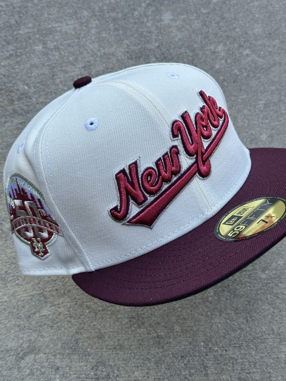 MLB × New Era New York Mets Script Two Tone Fitted Hat 7 1/4 95 North NY Size ONE SIZE - 1 Thumbnail