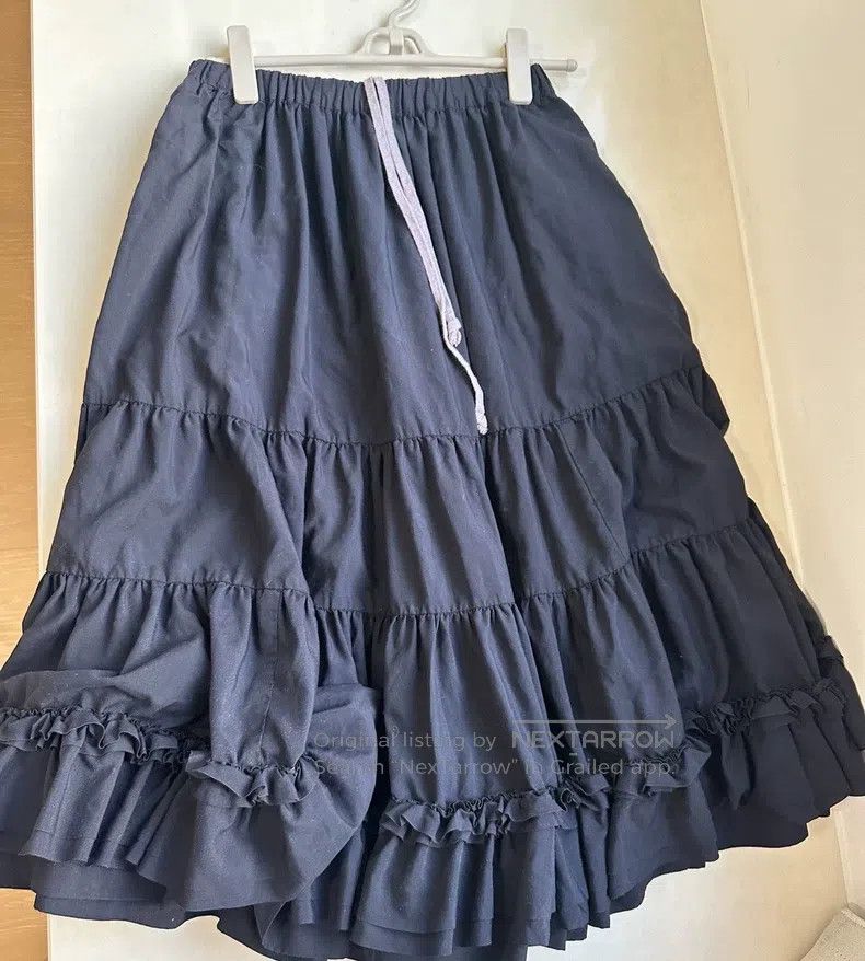Comme des Garcons Comme Des Garcons size S Asymmetrical Polyester Pleated Sk Size 22" - 2 Thumbnail