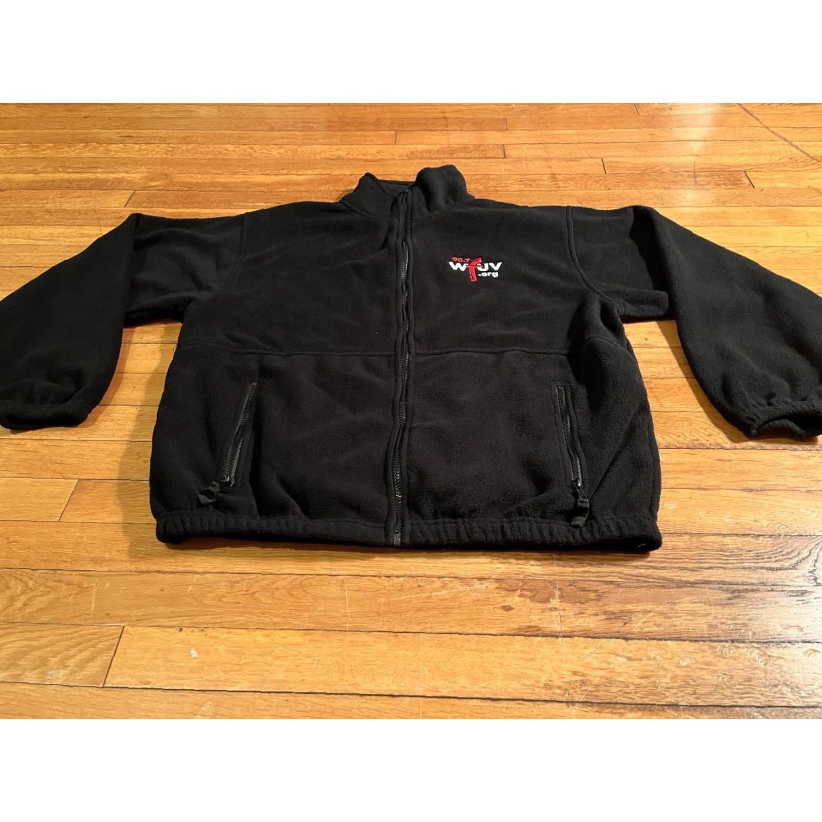 Vintage WFUV 90.7 Radio Station Fleece Sweatshirt Mens Small Black Full Zip Size US S / EU 44-46 / 1 - 2 Thumbnail
