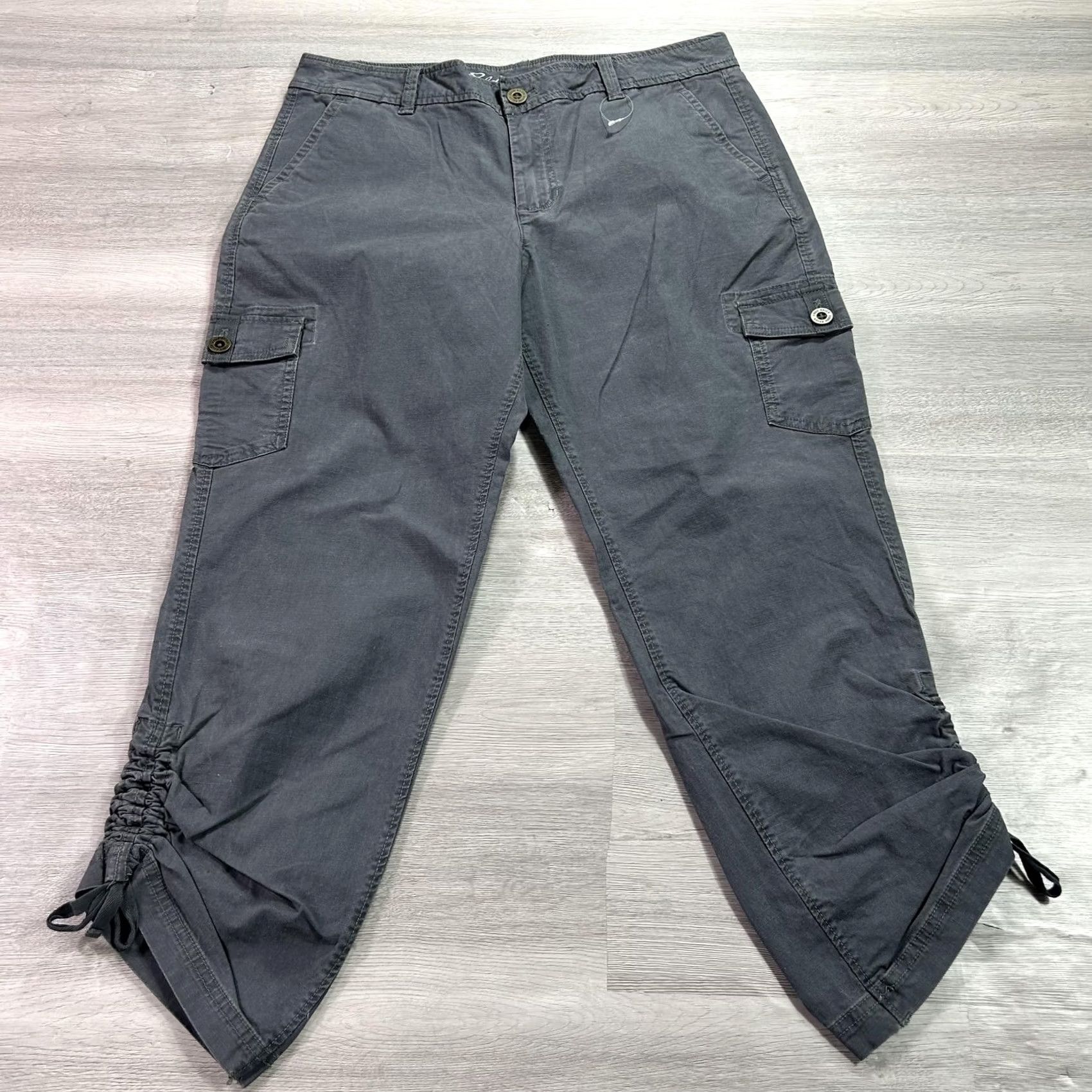 Eddie Bauer Eddie Bauer Pants Womens Tall 10 Gray Cargo Twill Stretch Relaxed Outdoor Hiking Casual Size 32" / US 10 / IT 46 - 2 Thumbnail