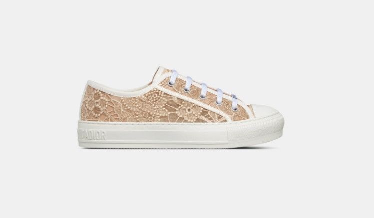Dior o1w1db11024 Embroidered Walk'n Sneakers in Beige Size US 6 / IT 36 - 1 Thumbnail