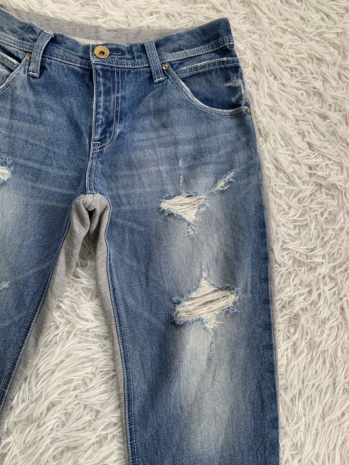 Japanese Brand Rodeo Crowns Denim & Sweat Constructed Pant Size US 30 / EU 46 - 4 Thumbnail