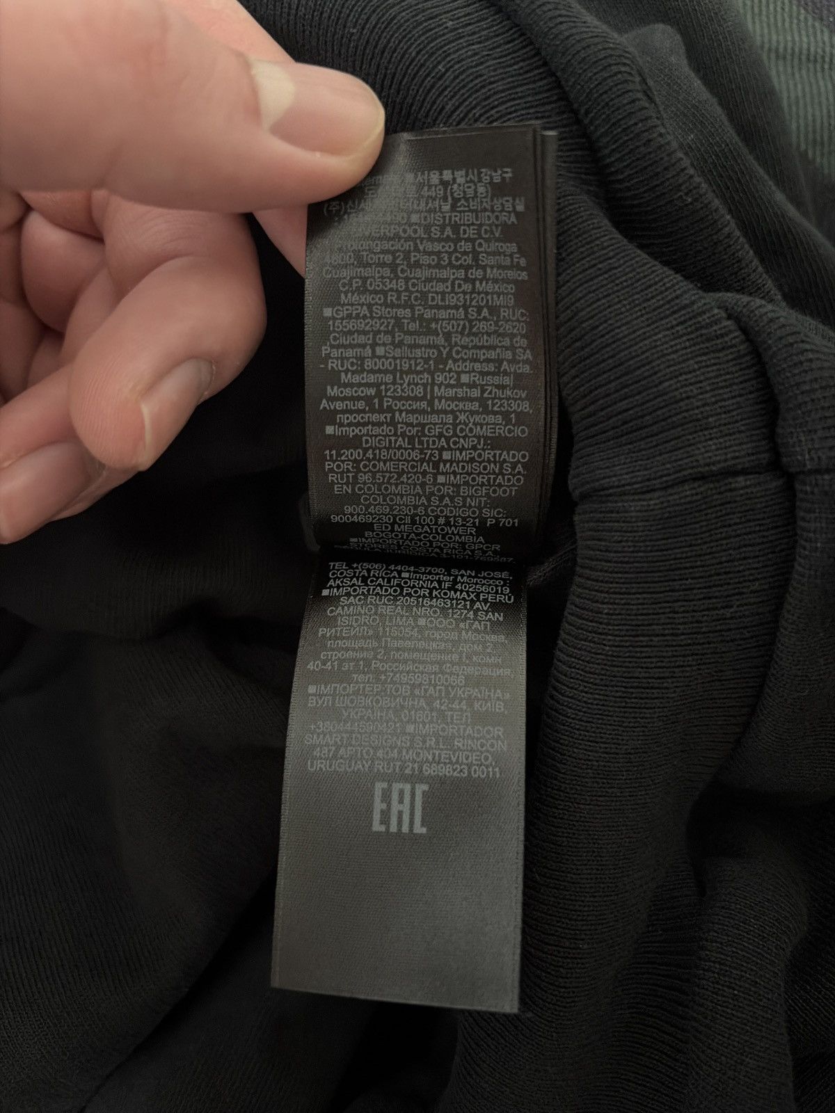 Kanye West × Los Angeles Apparel Yeezy Gap Balenciaga Washed Black Hoodie Size US L / EU 52-54 / 3 - 5 Thumbnail