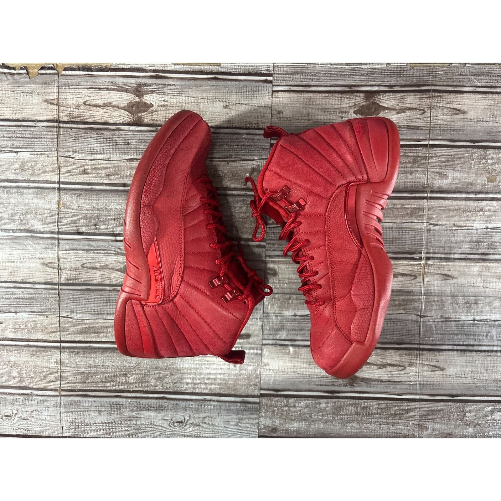 Nike Nike Air Jordan 12 Retro Gym Red 2018 Triple Red Black XII 1 Size US 9 / EU 42 - 4 Thumbnail