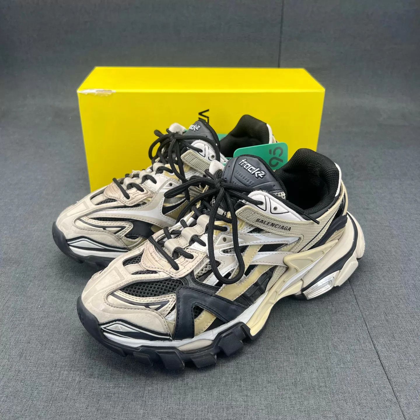 Balenciaga Balenciaga Track 2 Black/White/Grey 41 OG Box Nice Size US 8 / EU 41 - 1 Thumbnail