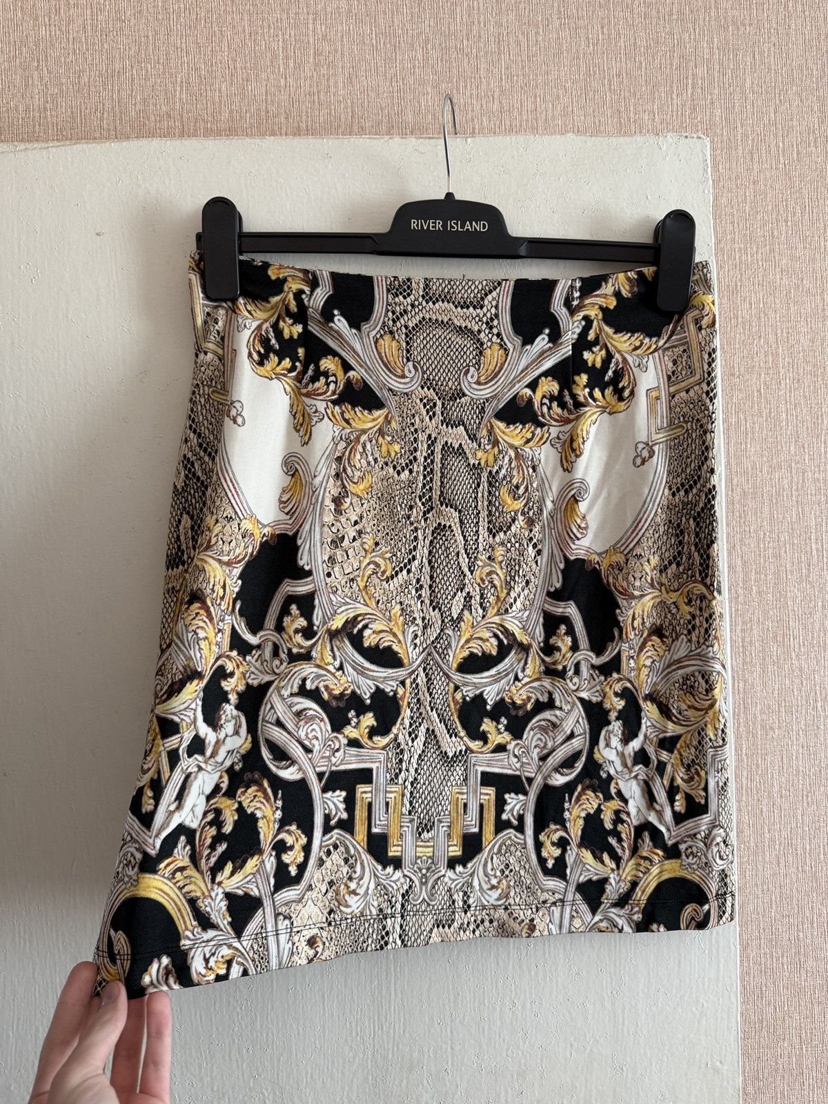Just Cavalli Vintage Just Cavalli Skirt Women Baroque Print Mini Pencil Size M / US 6-8 / IT 42-44 - 4 Thumbnail
