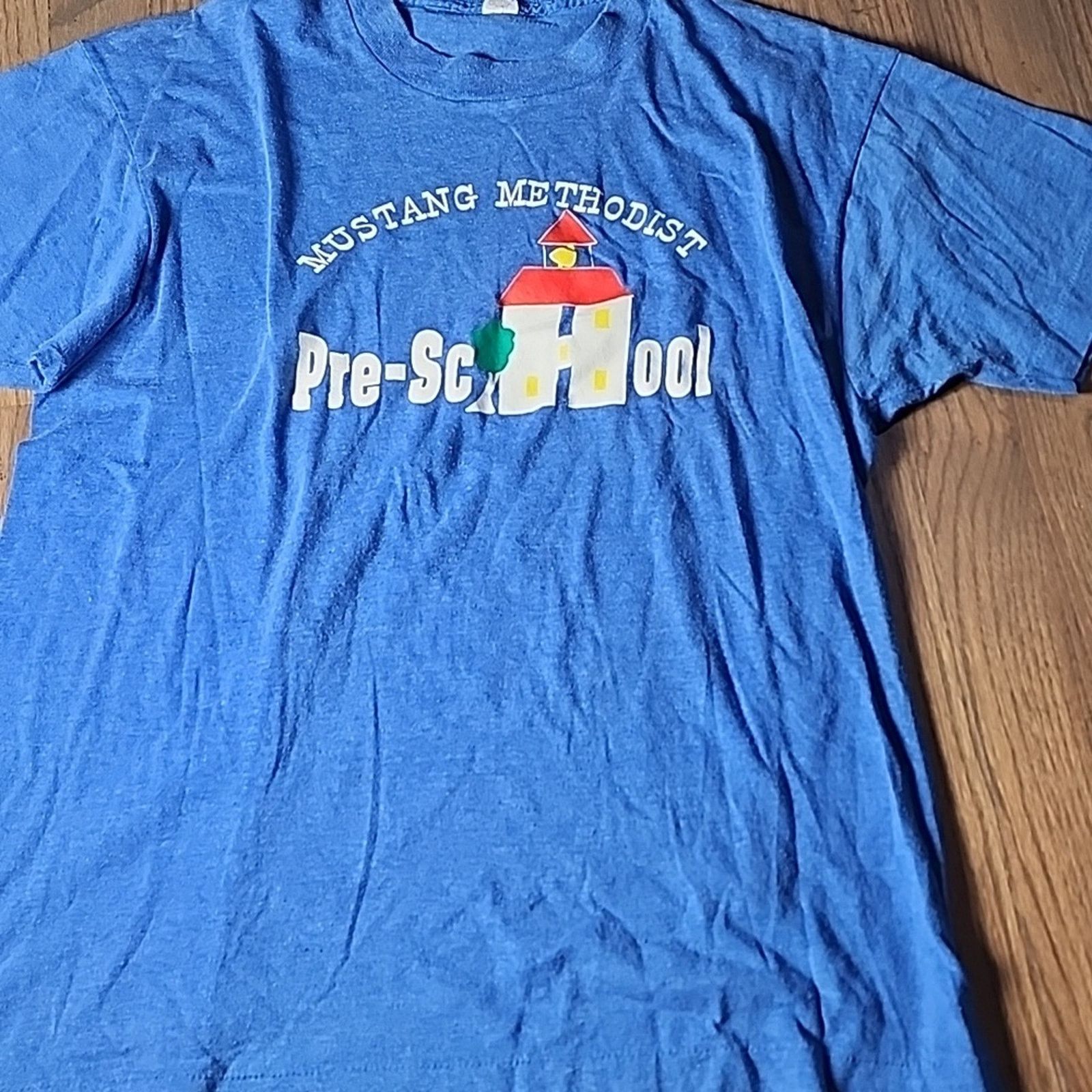 Disaeran Vintage Single Stitch Screen Stars Blue Preschool Tee Size M / US 6-8 / IT 42-44 - 1 Thumbnail