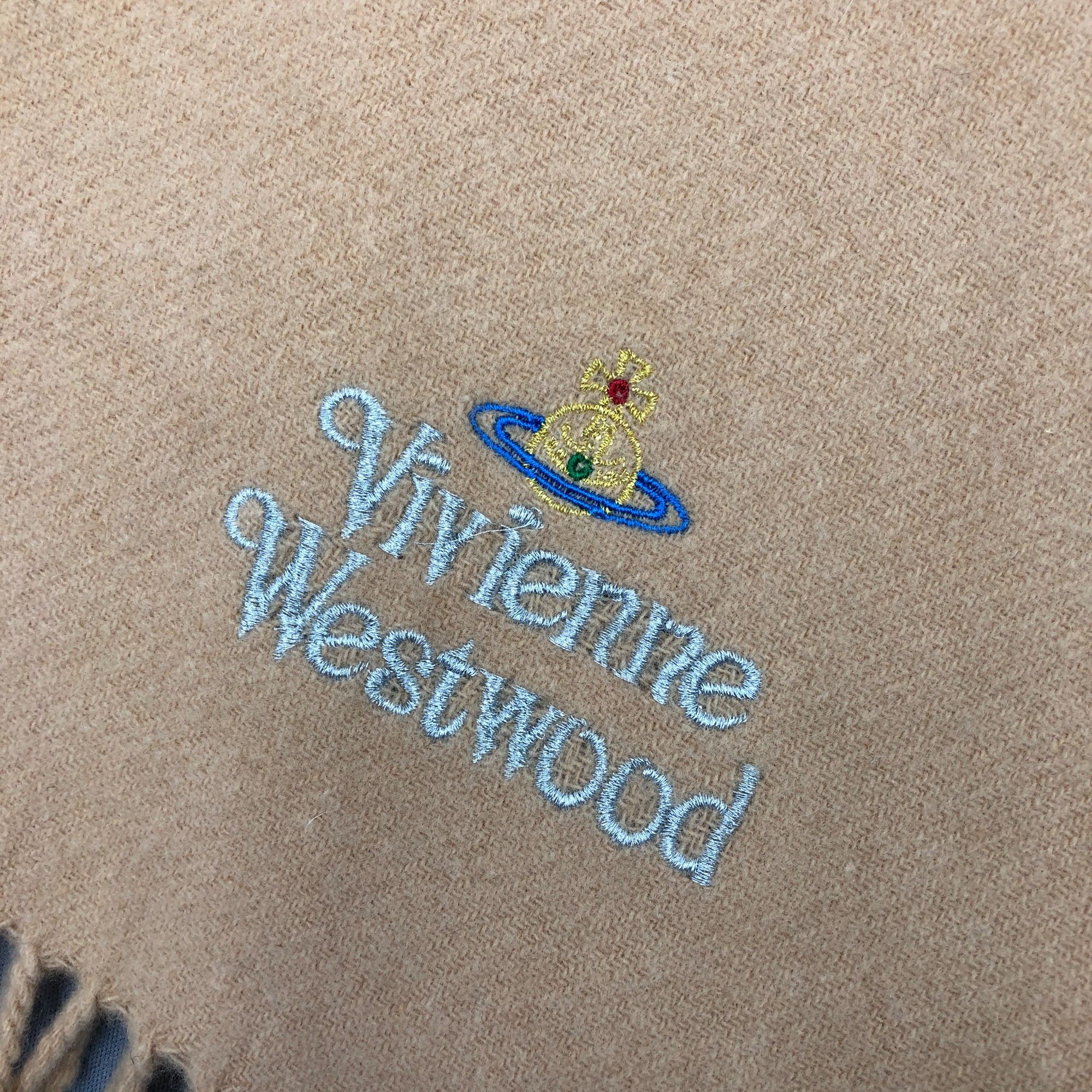 Japanese Brand Vintage Vivienne Westwood Scarf Muffler Orbs Wool Scarves Size ONE SIZE - 4 Thumbnail