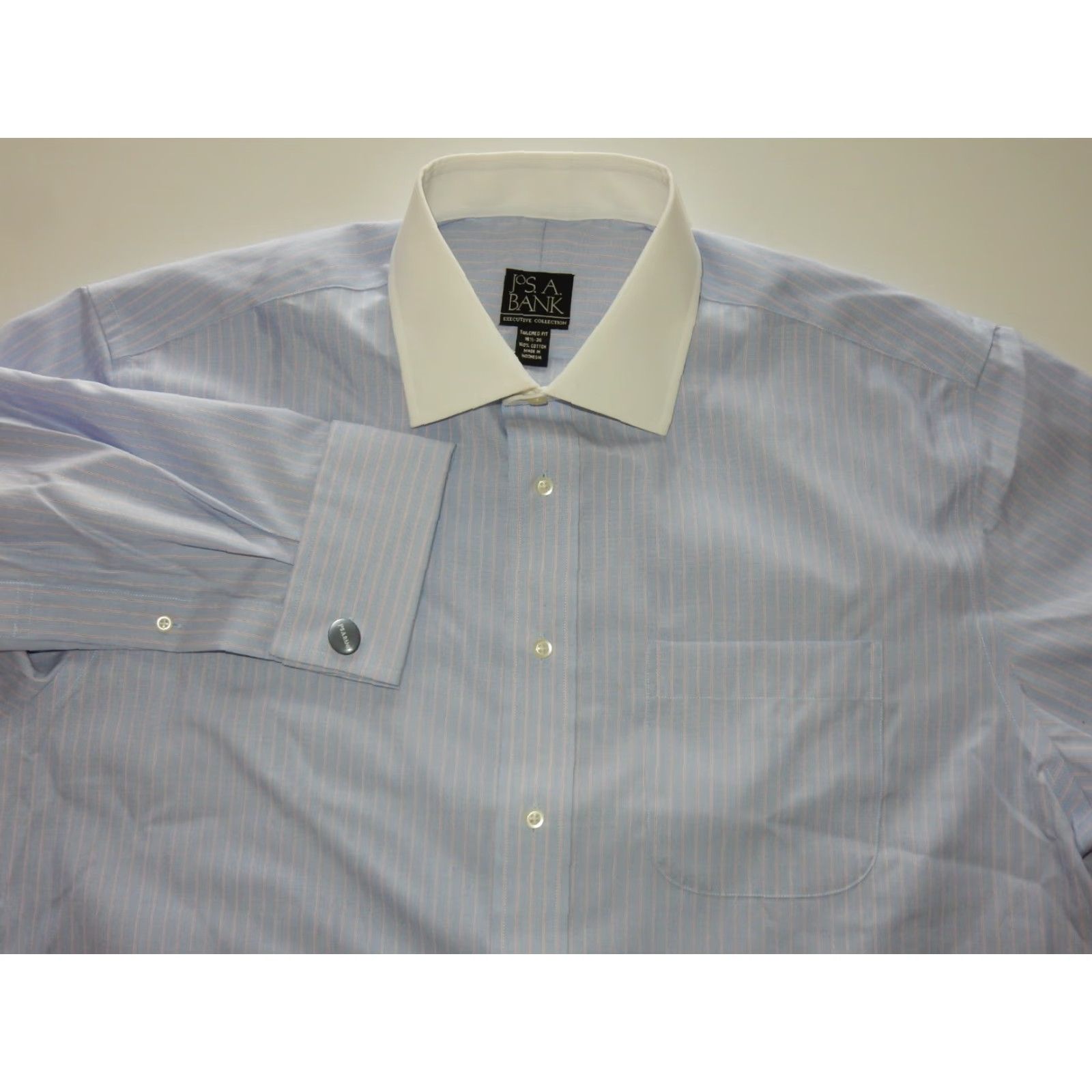 Jos. A. Bank Jos A Bank Men's Dress Shirt Size 16.5-36 Tailored Fit Size 46R - 2 Thumbnail