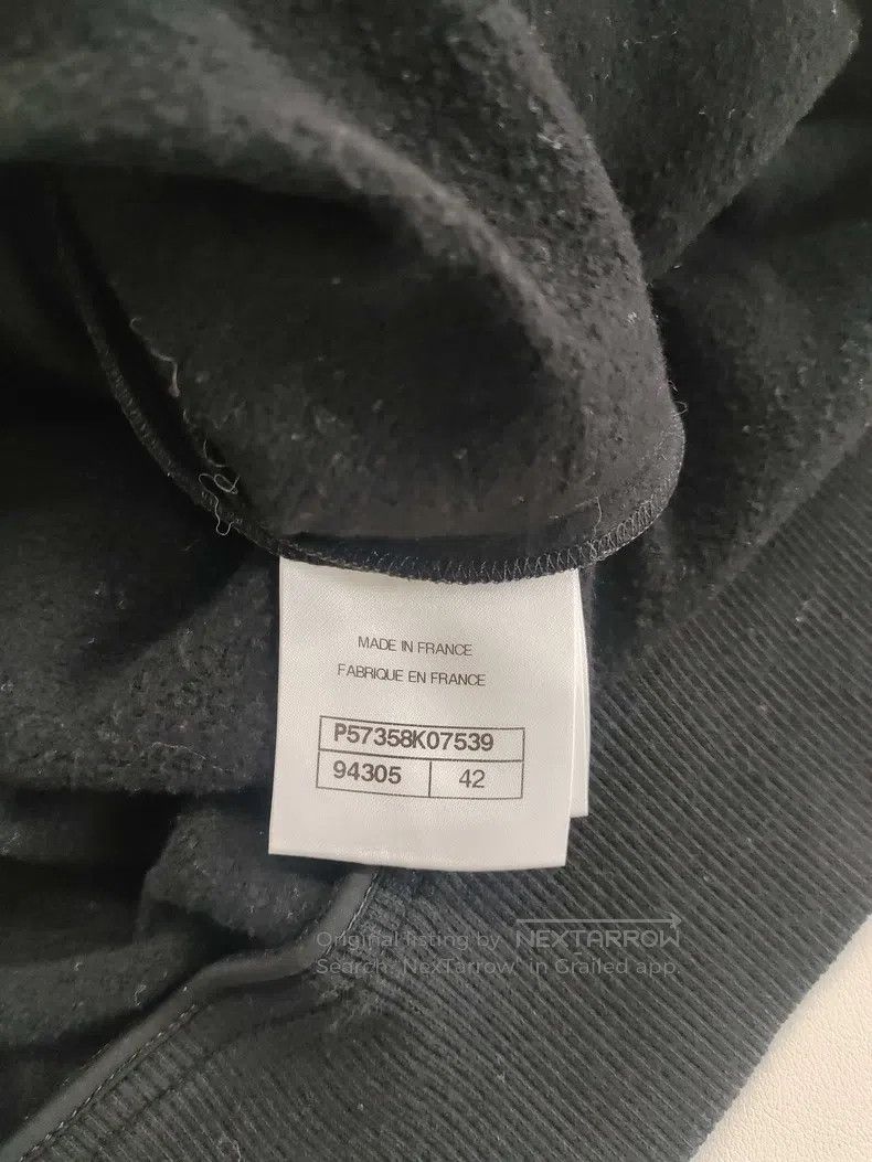 Chanel Chanel Black plush logo pullover sweatshirt Size M / US 6-8 / IT 42-44 - 4 Thumbnail