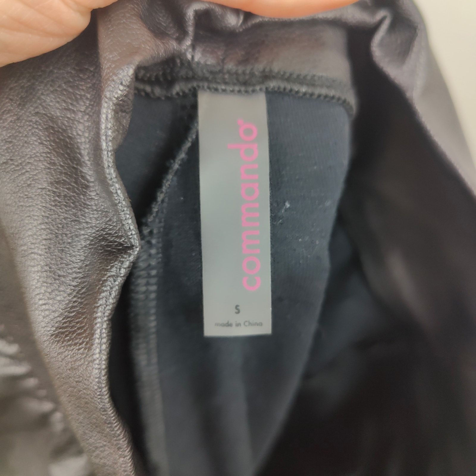 Commando Commando Faux Leather Jogger Pants Womens Small Black Size 28" / US 6 / IT 42 - 6 Thumbnail