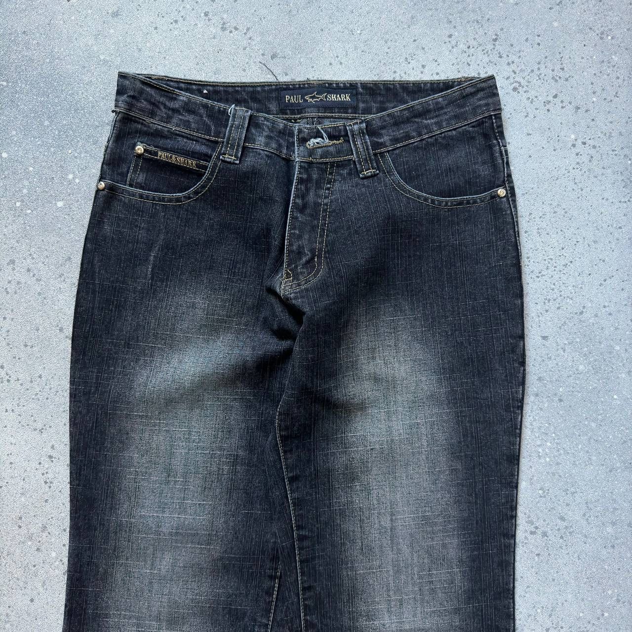 20471120 Amazing Vintage Dark Washed Flared Jeans Size 28" / US 6 / IT 42 - 4 Thumbnail