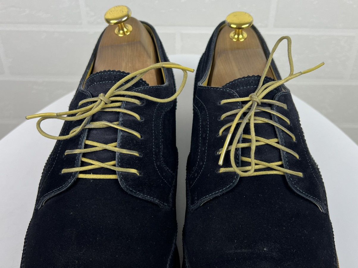 Louis Vuitton LOUIS VUITTON Derby Brogues Suede Shoes LV Dark Blue Men's Size US 11 / EU 44 - 7 Thumbnail