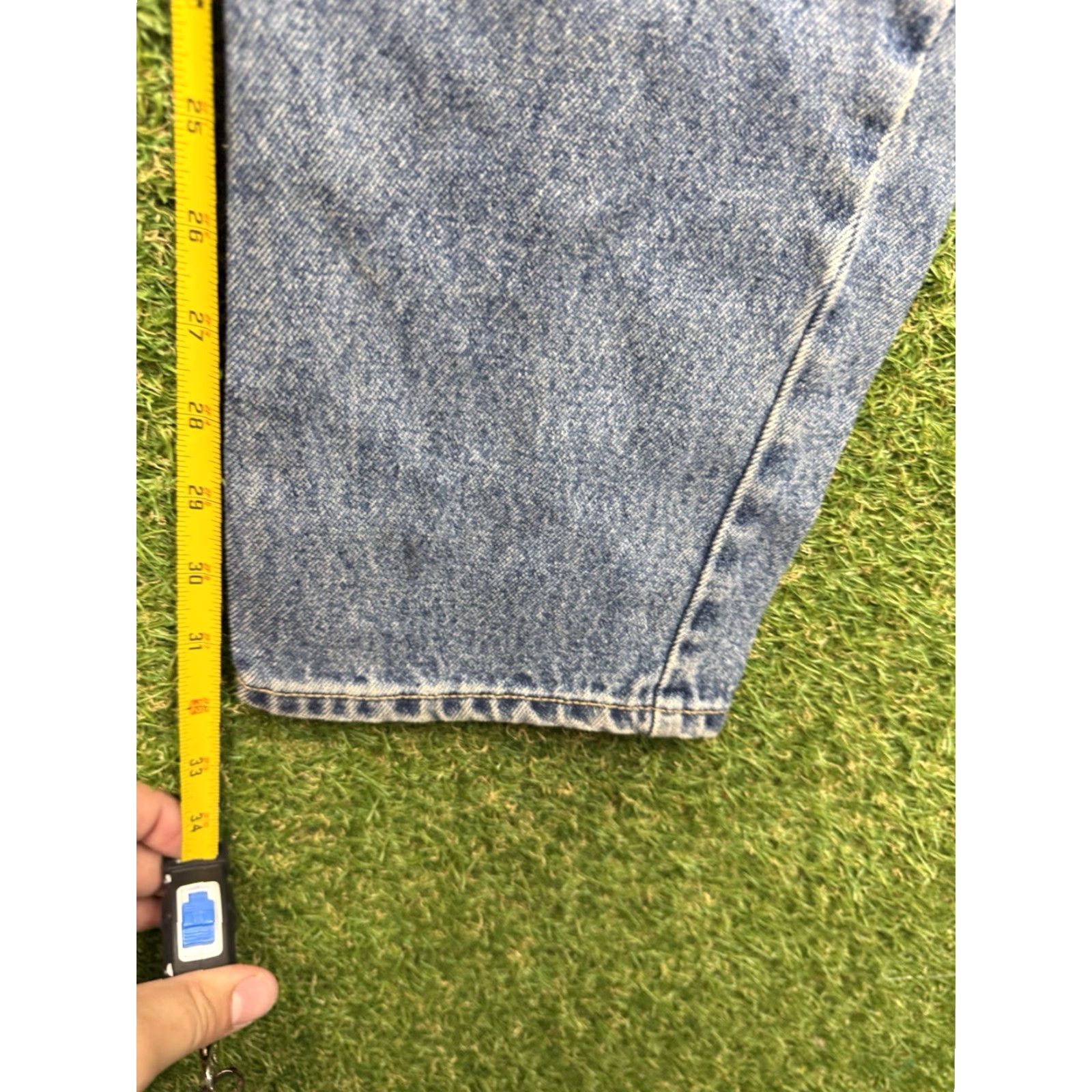Vintage VINTAGE Lawman Jeans Womens 7 Light Wash High Rise 90s Western Denim Shirt? Size 28" / US 6 / IT 42 - 5 Thumbnail