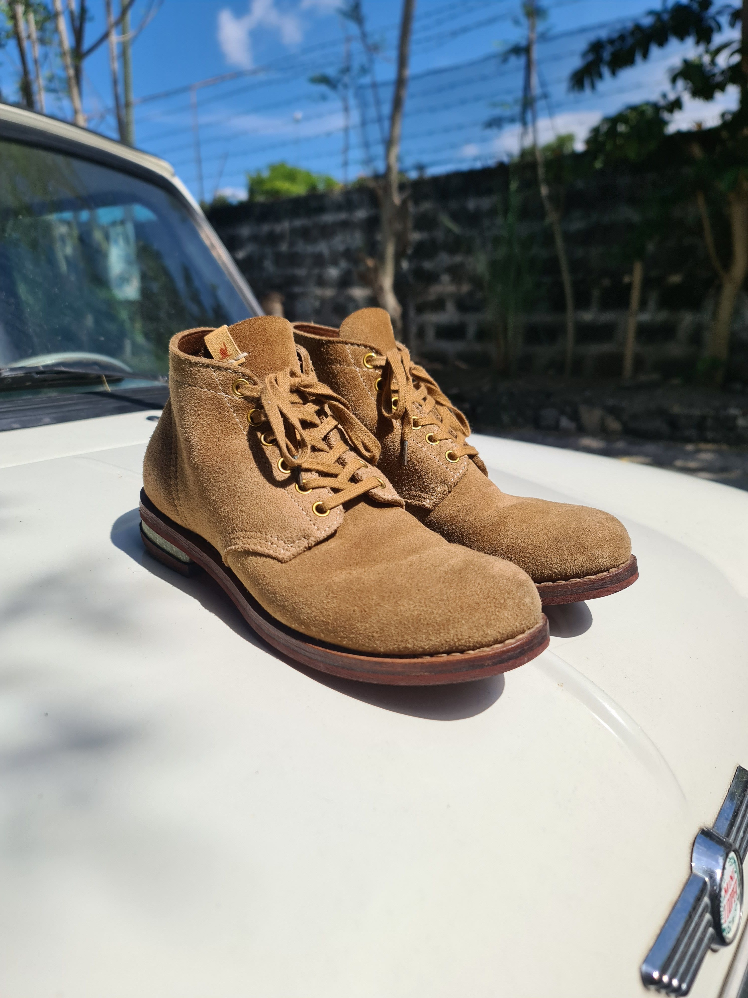 image of Visvim Brigadier Shoes in Brown Suede, Men's (Size 8.5)
