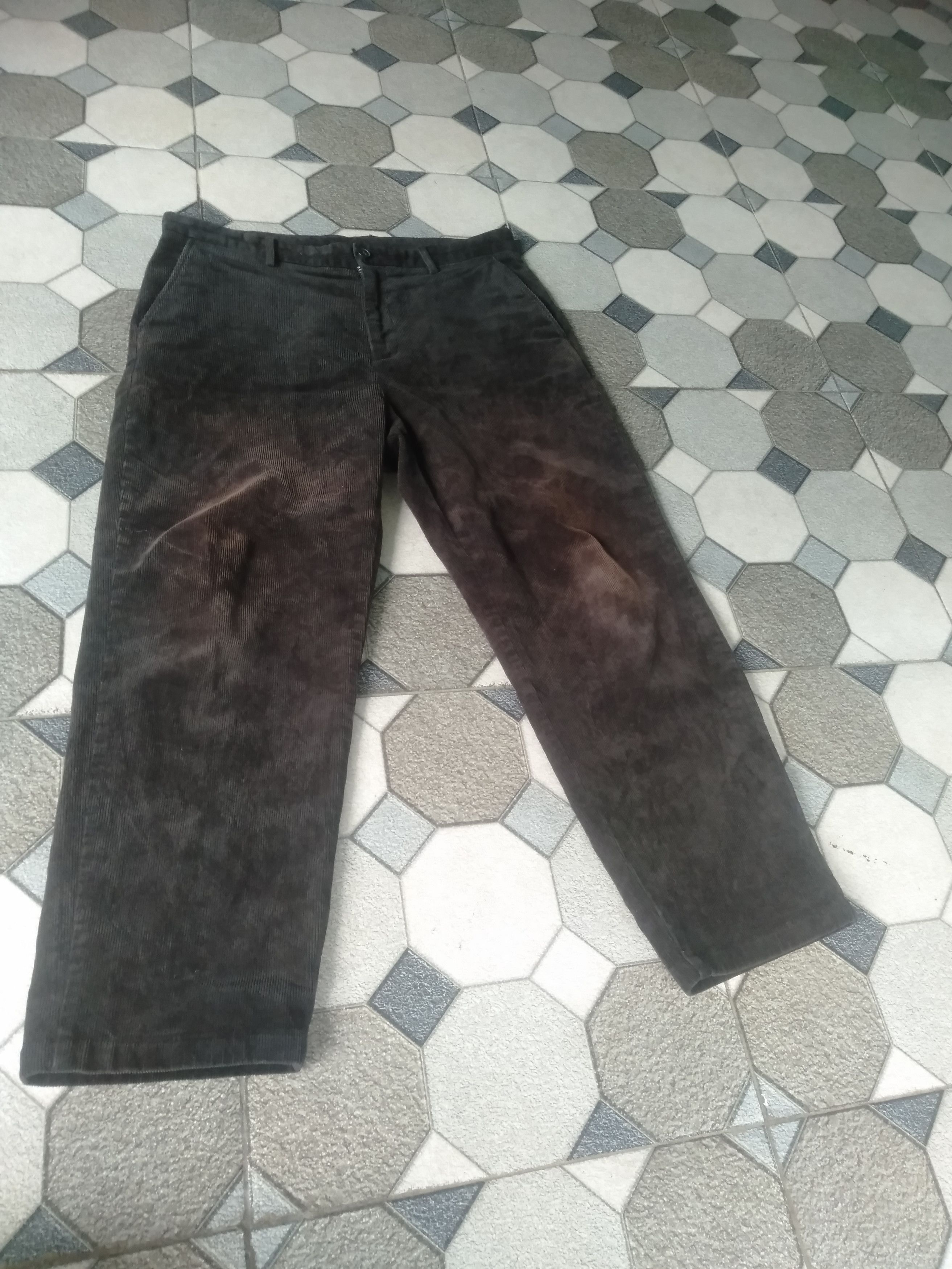 Issey Miyake Musinsa Standard Faded Black Corduroy Jeans Size US 34 / EU 50 - 14 Thumbnail