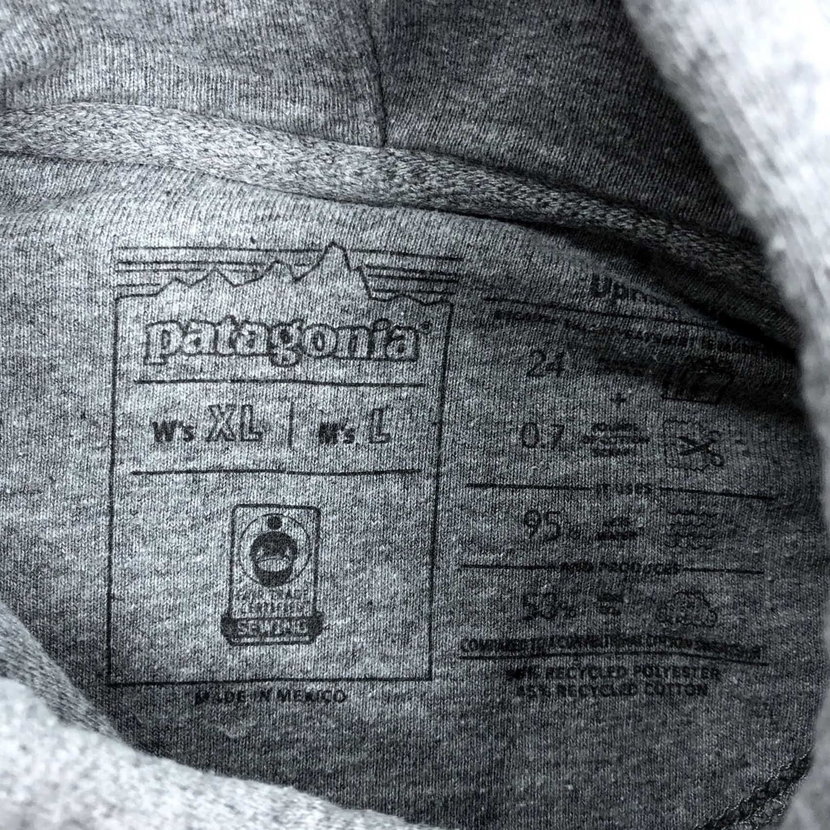 Patagonia Patagonia Pullover Hoodie Sweatshirt Gray L Men's Uprisal Logo Graphic Print Hooded Fleece Pocket Sweatshirt Activewear Casual Hiking Size US L / EU 52-54 / 3 - 4 Thumbnail