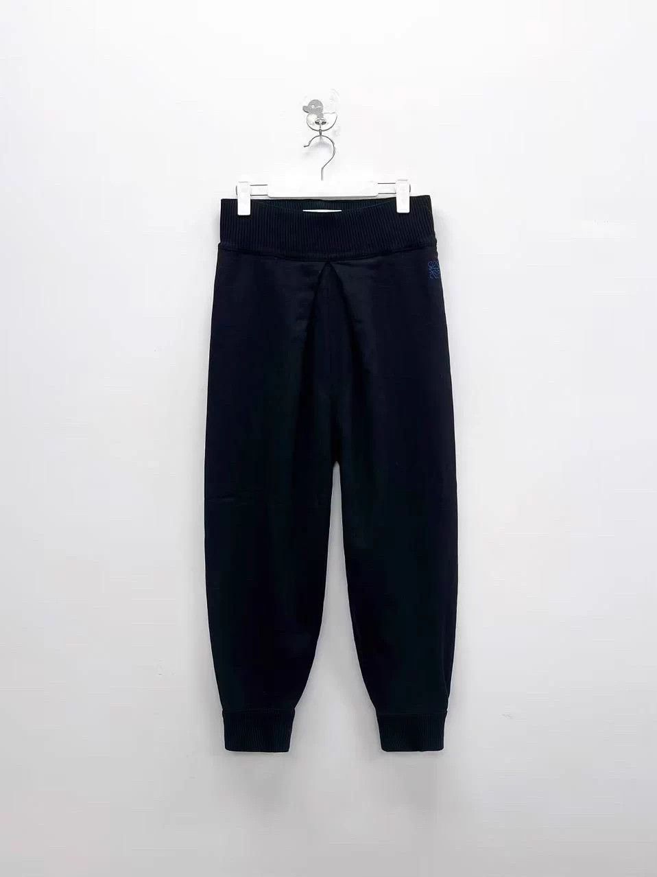 Loewe Loewe Black Oversized Embroidered Logo Knit Balloon Pants Size 26" / US 2 / IT 38 - 1 Thumbnail