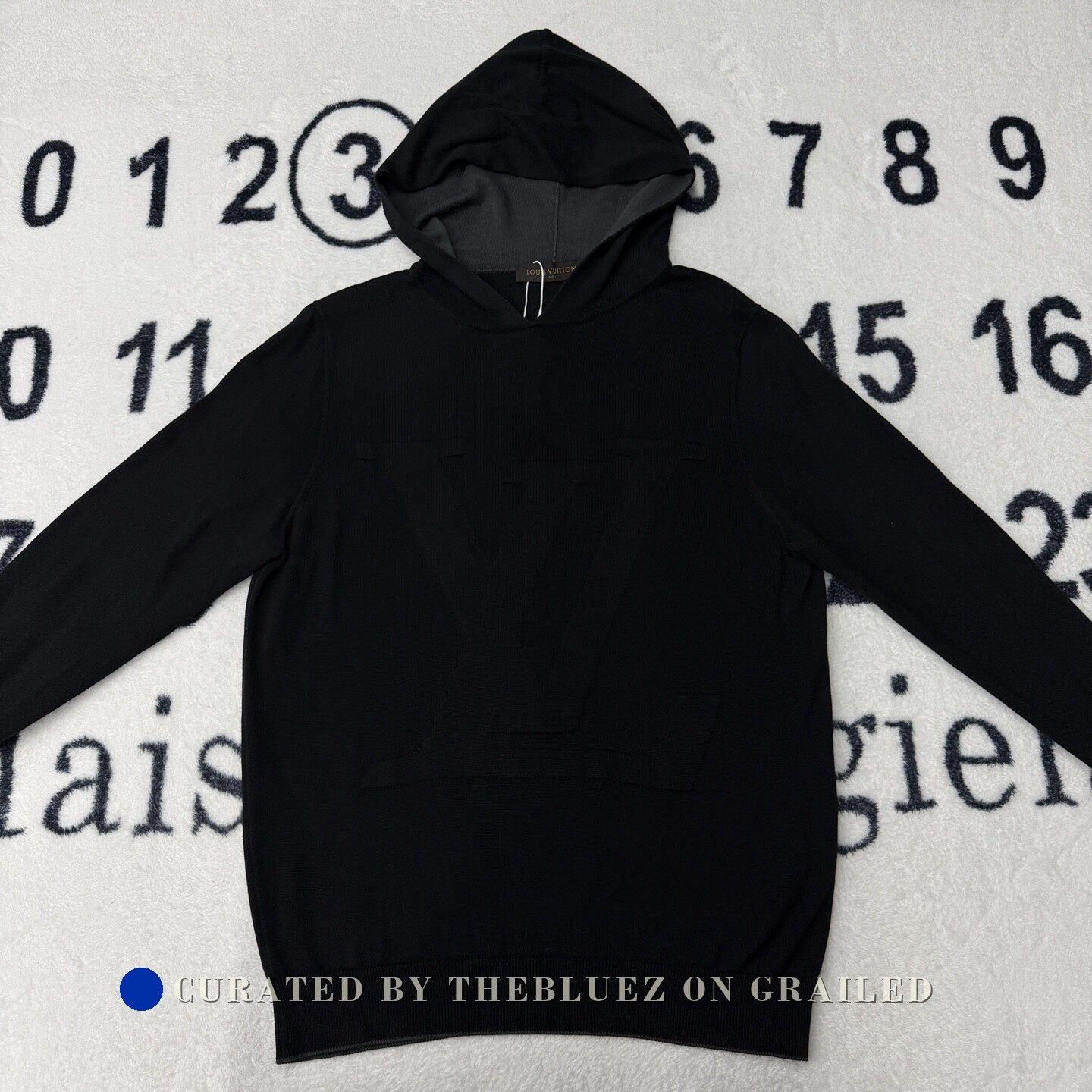 Louis Vuitton LV Black 3D Logo Knit Hoodie Size US L / EU 52-54 / 3 - 1 Thumbnail