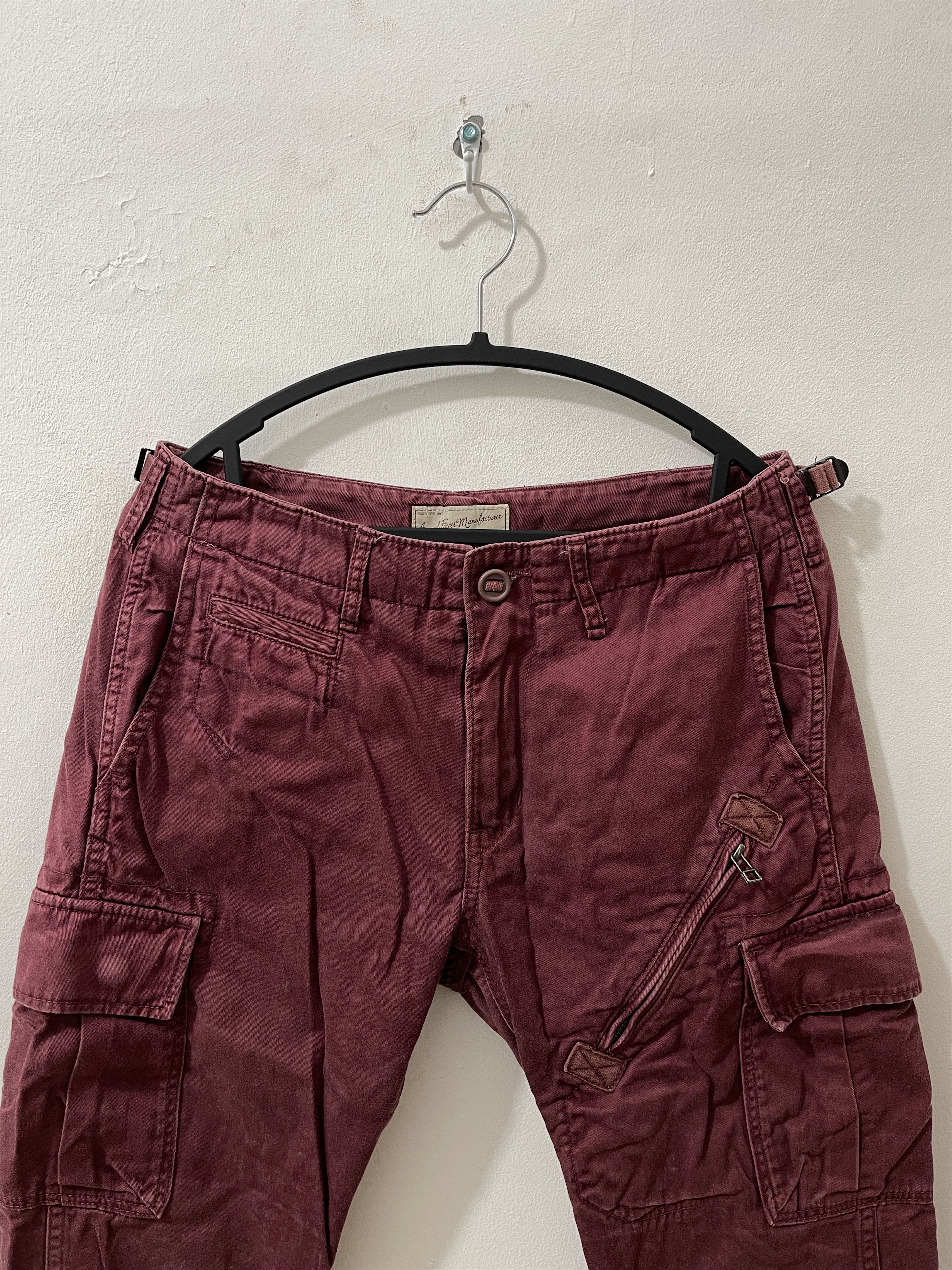 Japanese Brand Avirex Archive Red Blood Military Cargo Pants Size US 32 / EU 48 - 4 Thumbnail