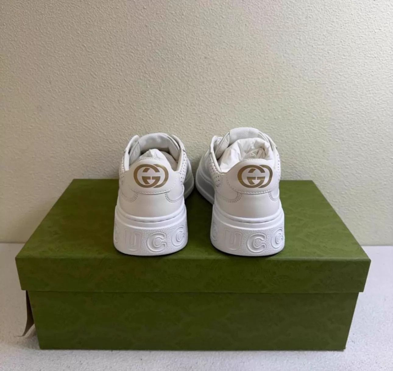 Gucci Gucci GG embossed low-top Cookie women's white Size US 4.5 / IT 34.5 - 3 Thumbnail