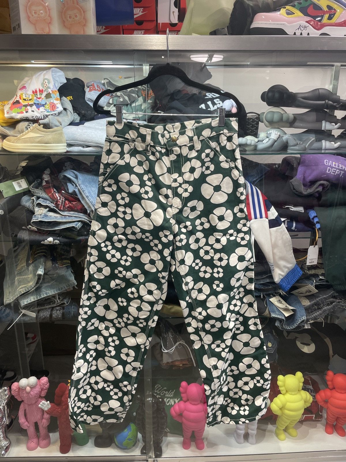 Carhartt Wip × Marni Marni Carhartt Green Flower Trouser Pants Size US 30 / EU 46 - 1 Thumbnail