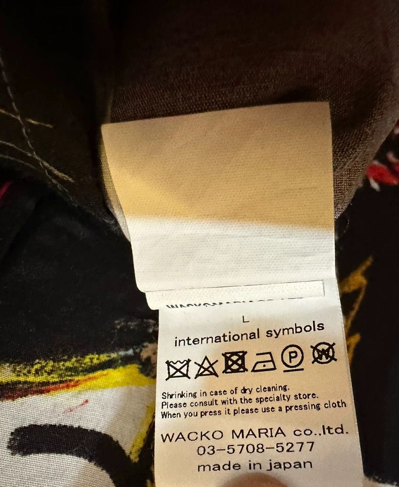 Wacko Maria Wacko Maria BASQUIAT Basquiat Graffiti Short Sleeve Shirt Size US L / EU 52-54 / 3 - 4 Thumbnail