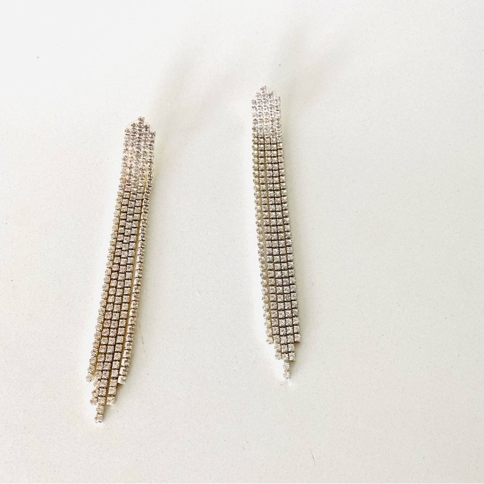 Nordstrom NORDSTROM REVOLVE VINTAGE Y2K Silver Tassel Drop Earrings Size ONE SIZE - 4 Thumbnail