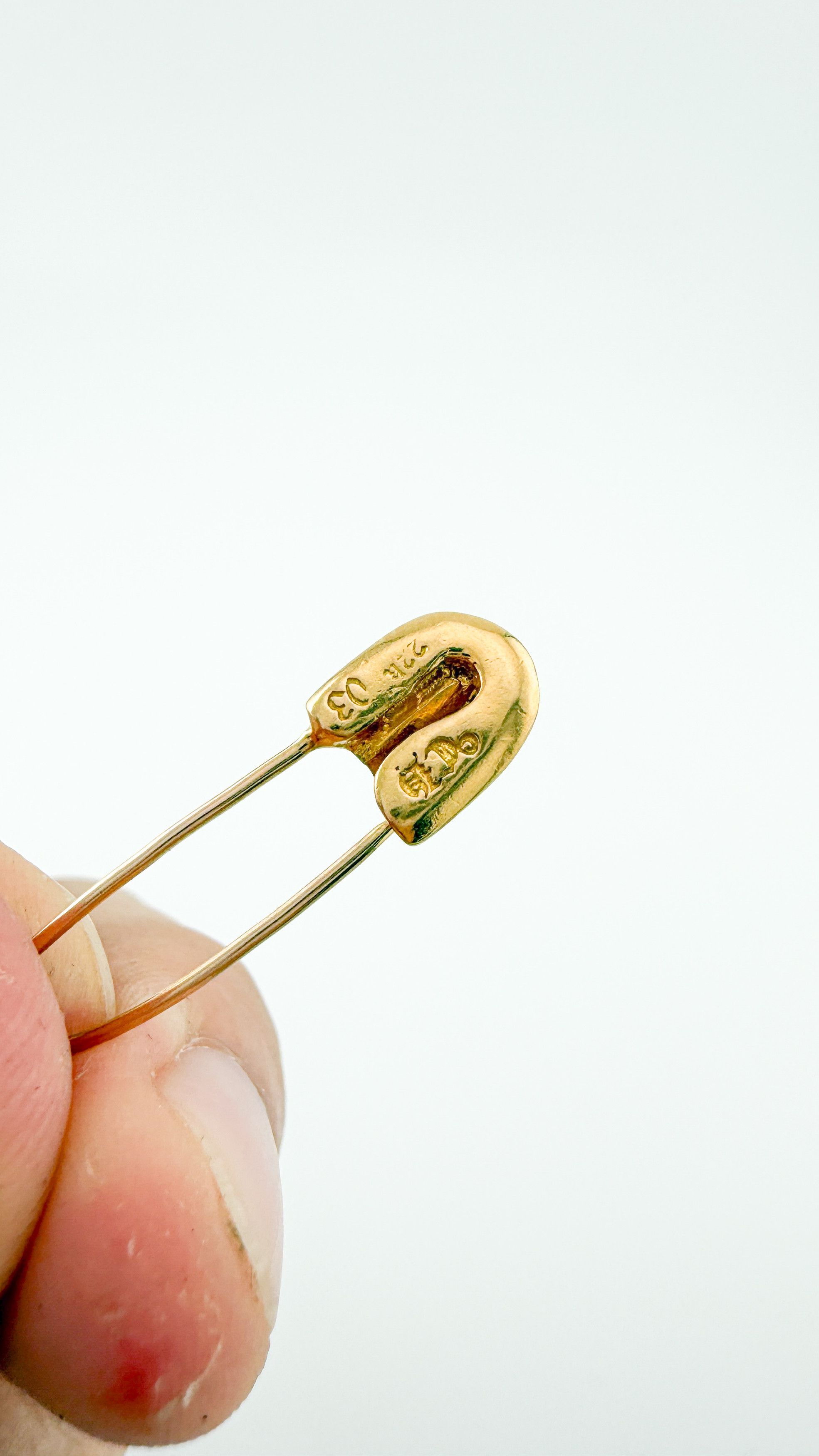 Chrome Hearts RARE! Gold and Diamond Safety Pin Brooch Size ONE SIZE - 4 Thumbnail