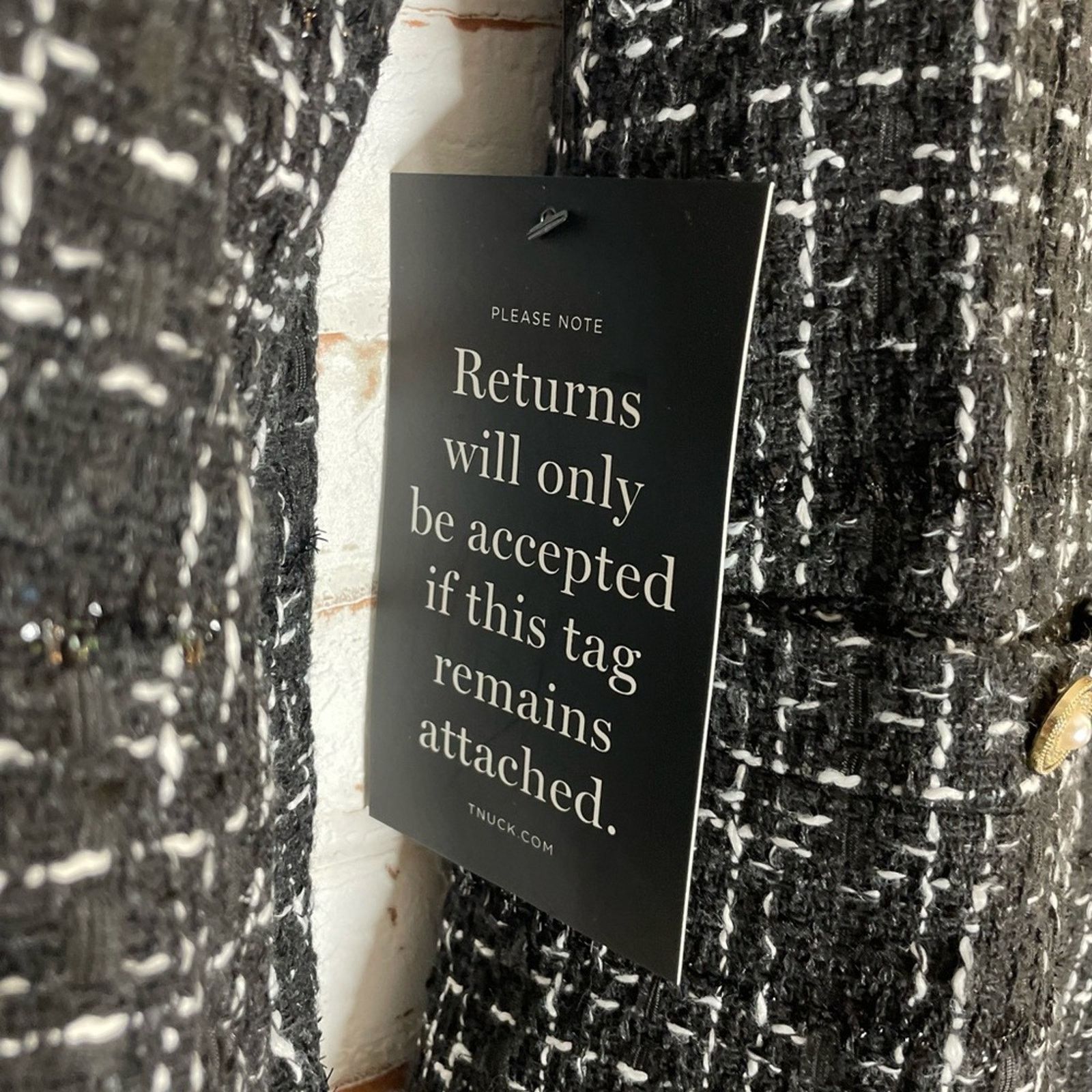 J.Crew NWT Pomander Place Black and White Tweed Dress Size XS / US 0-2 / IT 36-38 - 5 Thumbnail