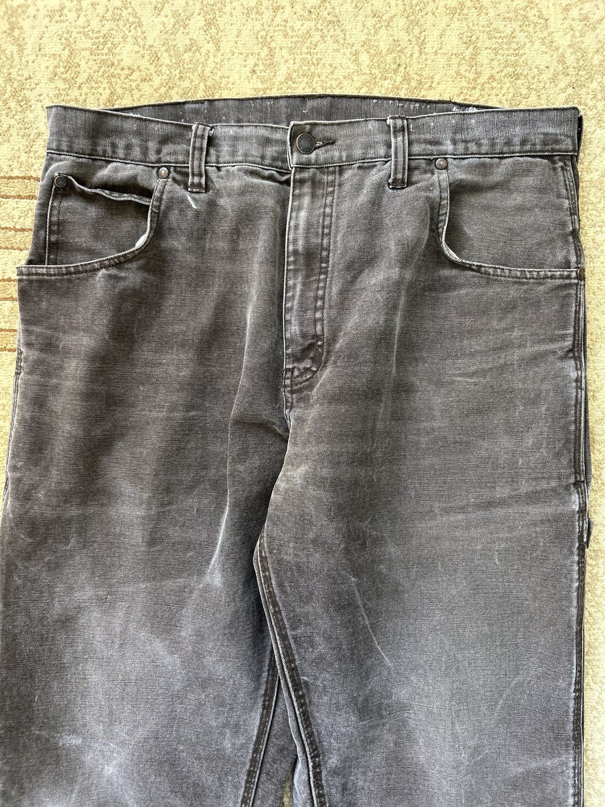 Japanese Brand Vintage Faded Brown Carpenter Jeans Size US 34 / EU 50 - 8 Thumbnail