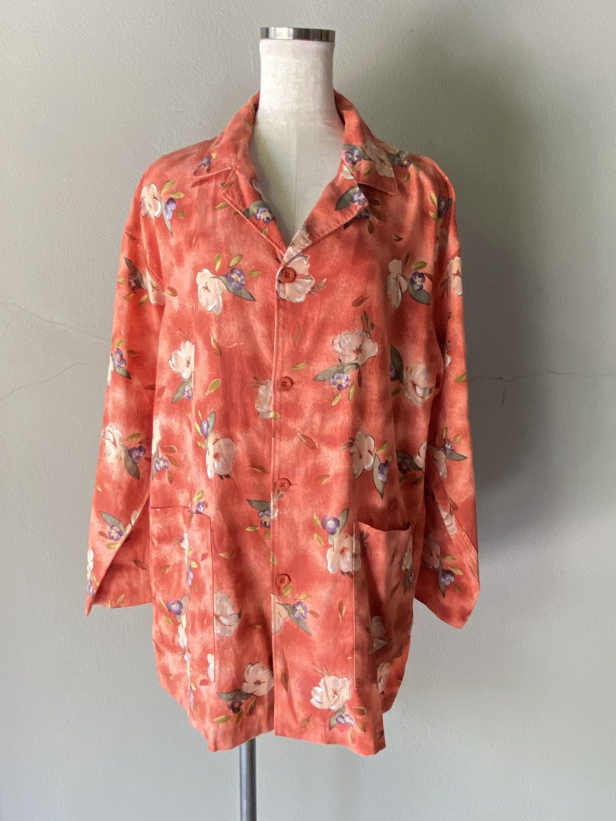 Kenzo KENZO Vintage Floral Button-Up Shirt Size US L / EU 52-54 / 3 - 14 Thumbnail