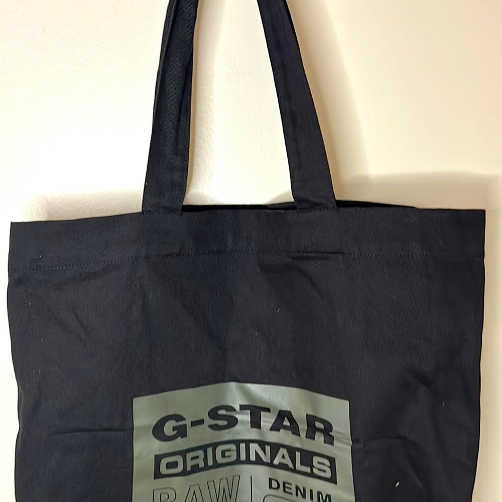 Designer Canvas Shopper - G-Star- 100% Ctn - army green printed blk Size ONE SIZE - 3 Thumbnail