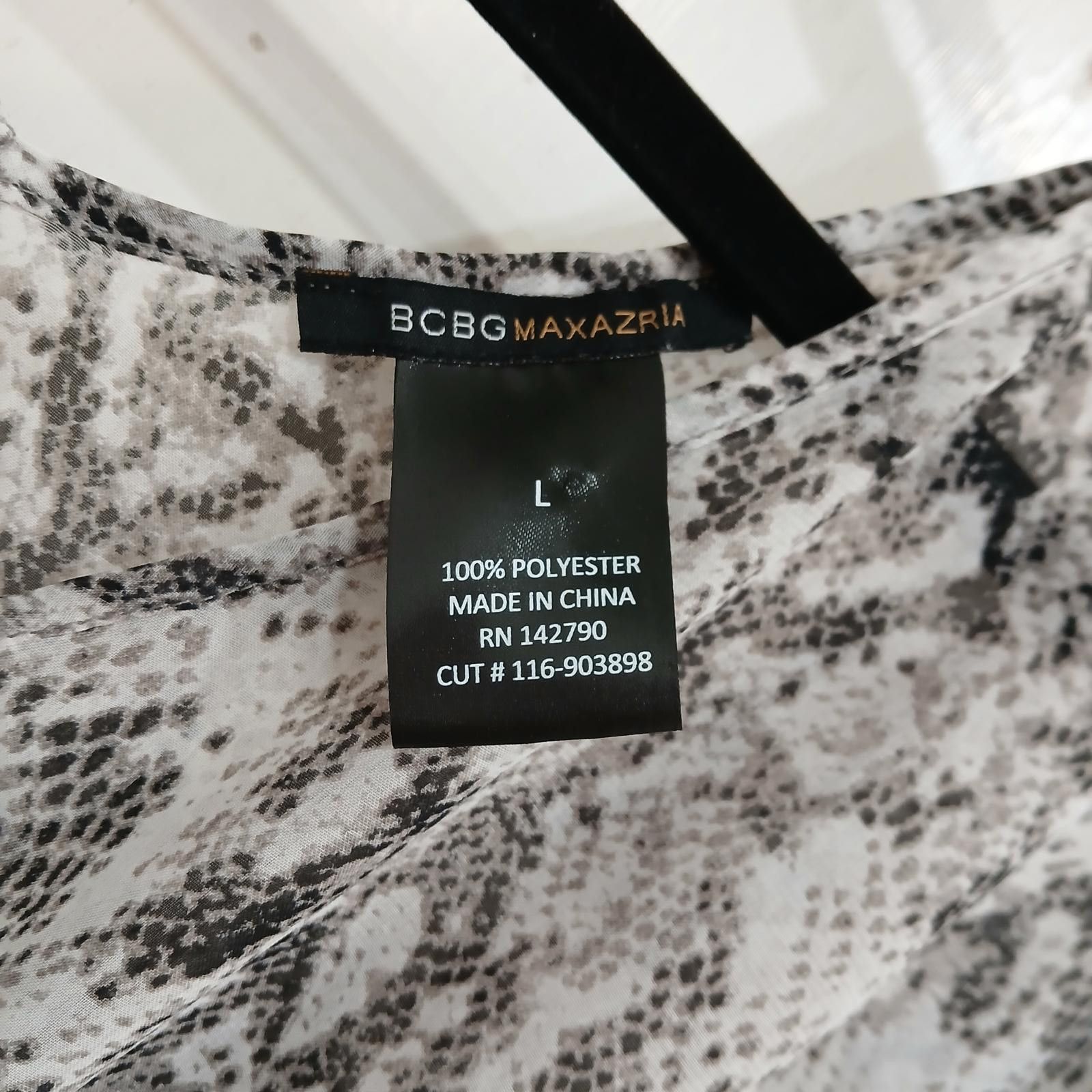 Bcbgmaxazria BCBG Maxazaria Large Snake Skin Short Kaftan Size L / US 10 / IT 46 - 2 Thumbnail